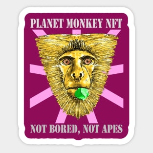 Planet Monkey NFT Not Bored Apes Sticker